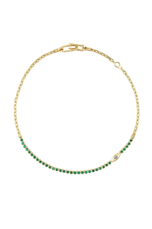 Uniform Object Vessel Tennis Necklace