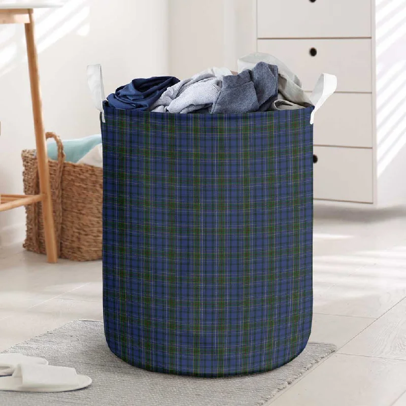 Cockburn Blue Tartan Laundry Basket