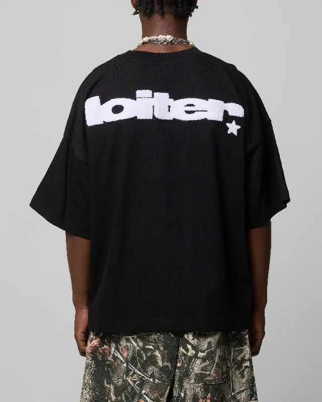 Loiter Premium Essentials Boxy T-Shirt Black