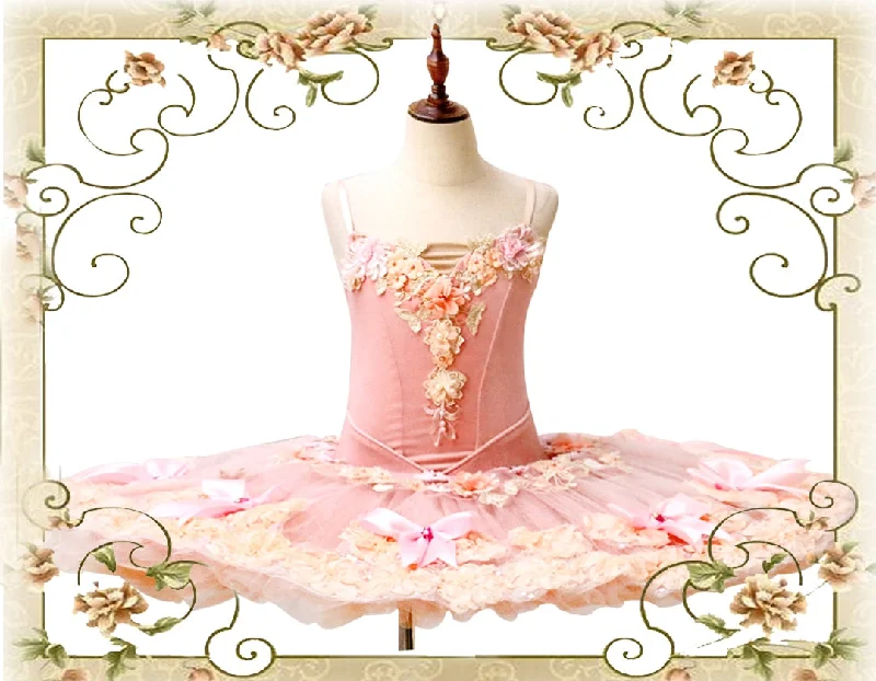 #TT665 Pretty Pink Classical Pancake Tutu Preppy unclassified skirts