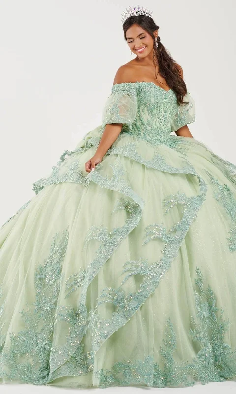 Fiesta Gowns 56492 - Off-Shoulder Embroidered Ballgown Wedding guest party dresses