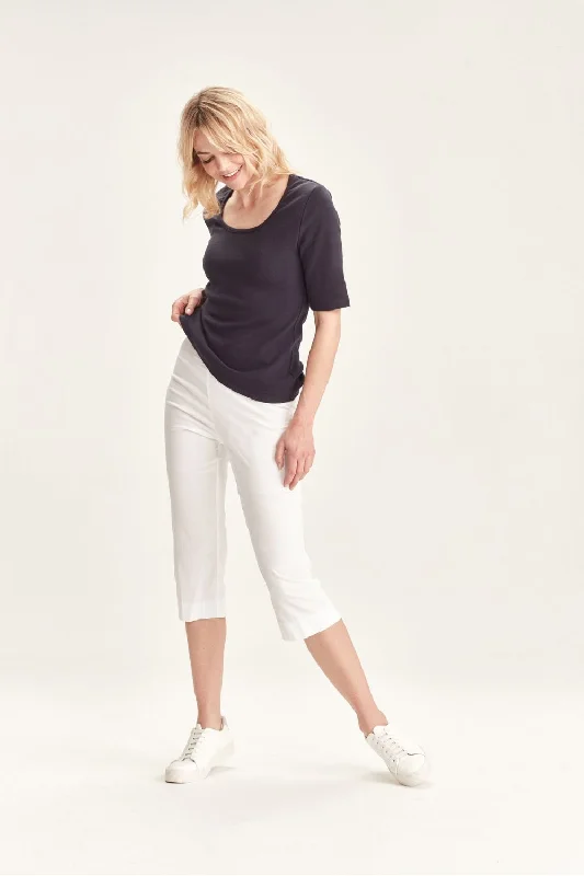 Acrobat 3/4 Pant | White Denim unclassified dresses