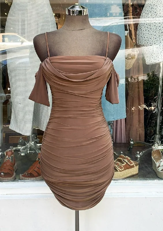ARACELY dress (Toffee) Knitted unclassified dresses