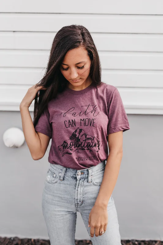 FAITH Can Move Mountains Graphic Tee Anniversary unclassified dresses