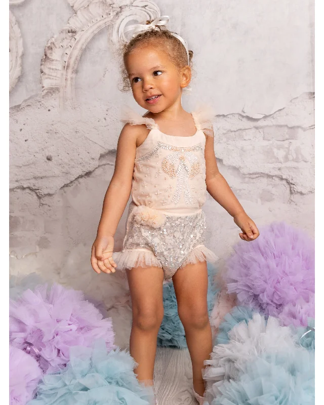TUTU DU MONDE Autumn 2024 Bebe GOLDEN ORNAMENT ONESIE Discounted unclassified dresses