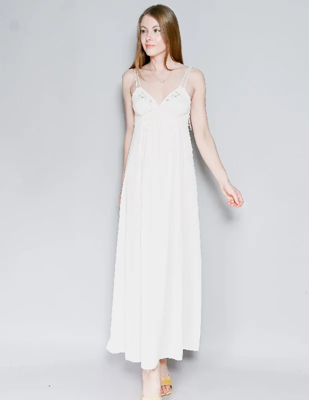 VINTAGE Val Mode Light Peach Bridal Night Gown NWT (P) Breathable unclassified dresses