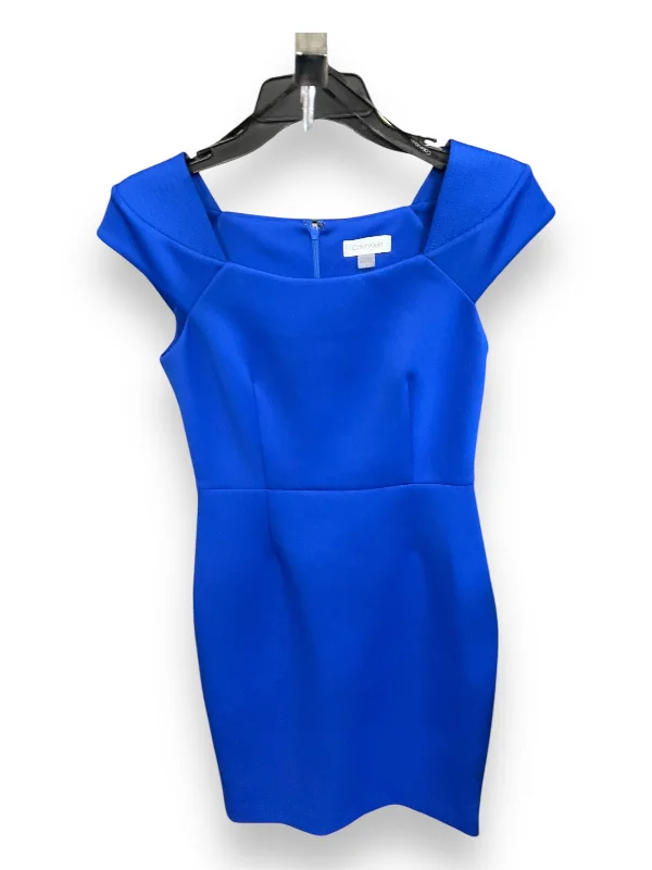 Dress Casual Midi By Calvin Klein In Blue, Size: 6 Flared Midi Skirt