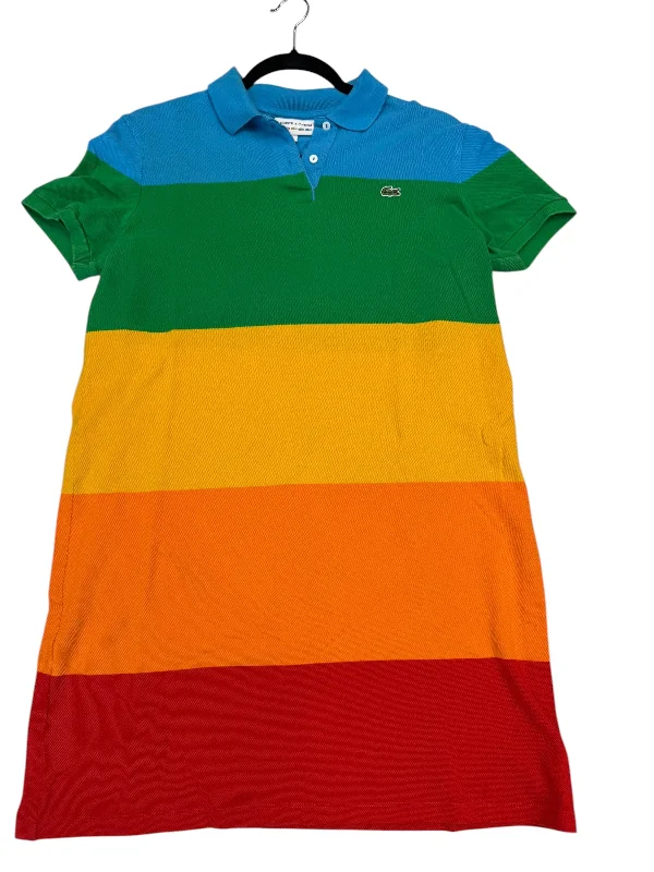 Dress Casual Midi By Lacoste In Rainbow Print, Size: 12 Everyday Midi Skirt